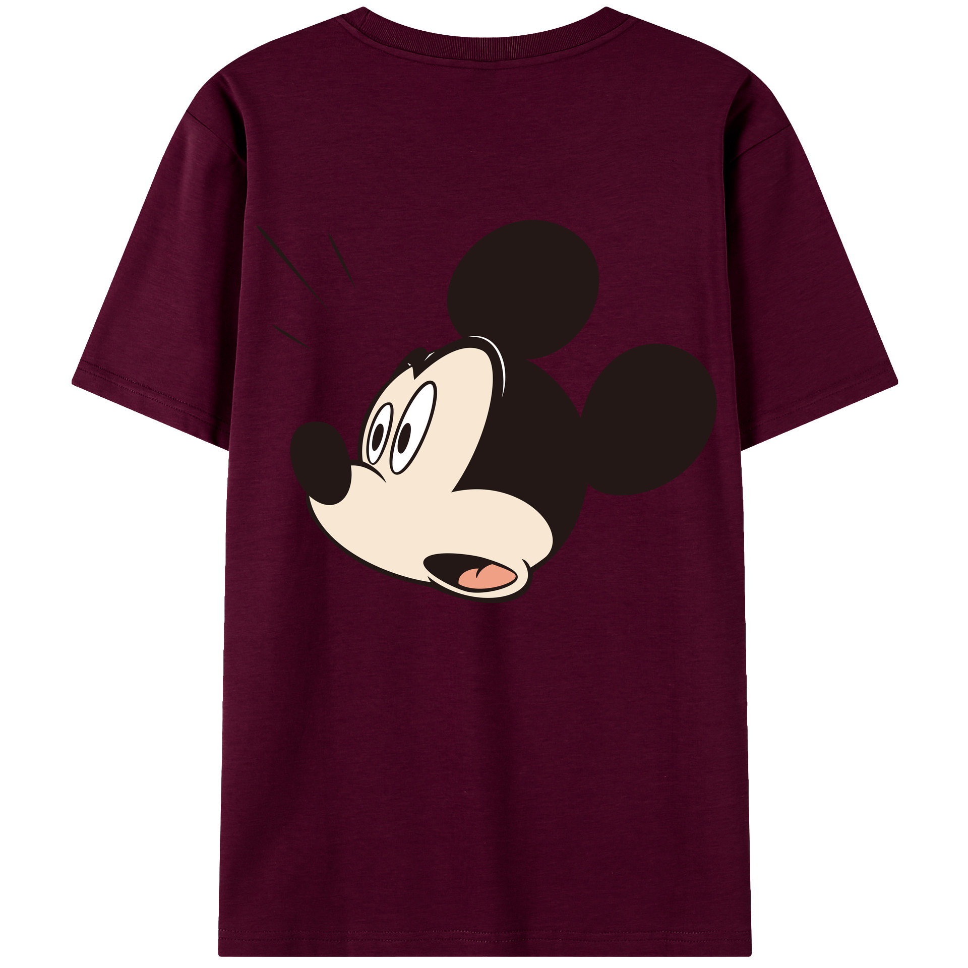 （画像用） ミッキーマウス Mickey Mouse レディース半袖Tシャツ(バックプリント)